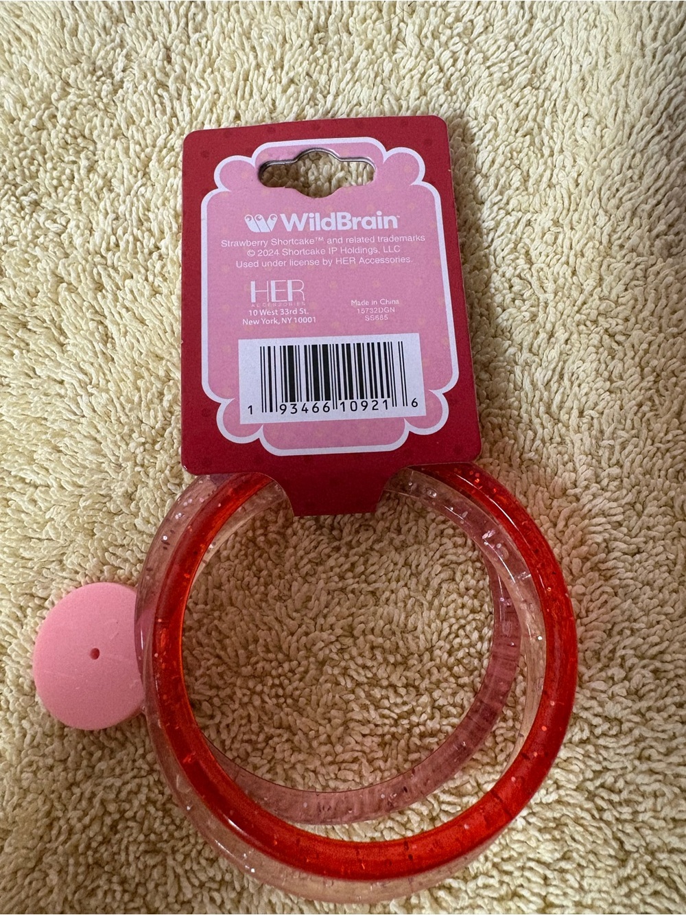 Strawberry Shortcake Bubble Bath & Glitter Bangle Set NWT Bundle - Picture 6 of 7